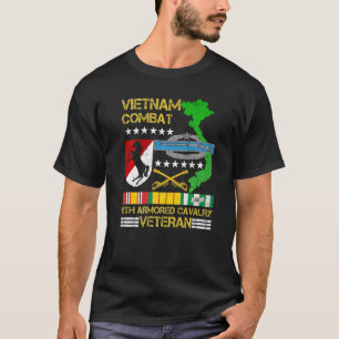 11th Armored Cavalry Regiment  Vietnam Combat Vete T-Shirt