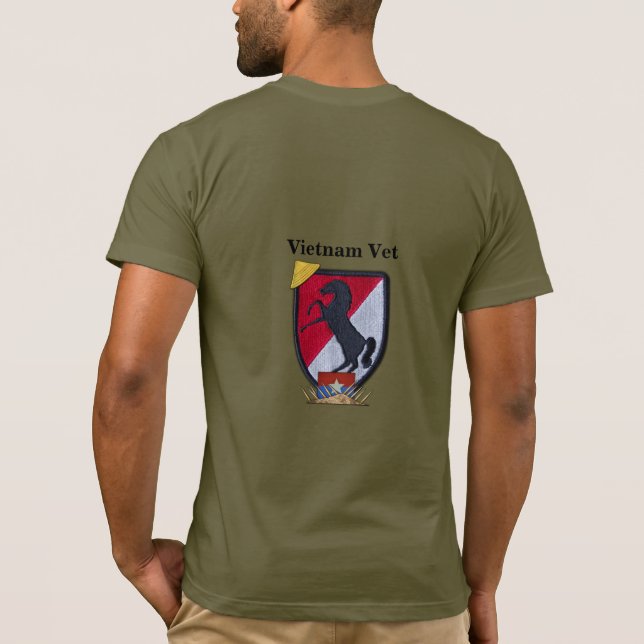 11th Armoured Cavalry Regiment ACR Vietnam Nam Vet T-Shirt (Back)