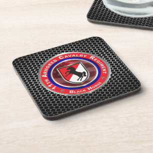 11th Armoured Cavalry Regiment “Black Horse” Coaster