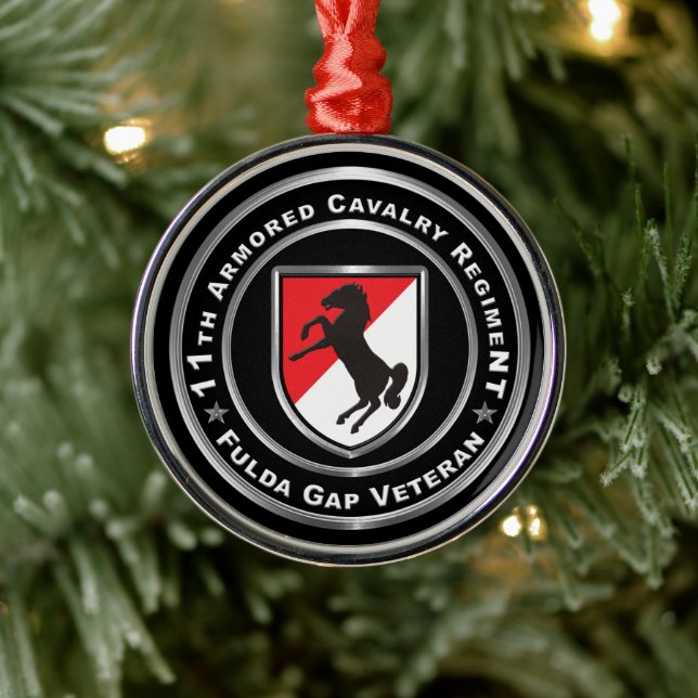 11th Armoured Cavalry Regiment Fulda Gap Metal Tree Decoration (Tree)