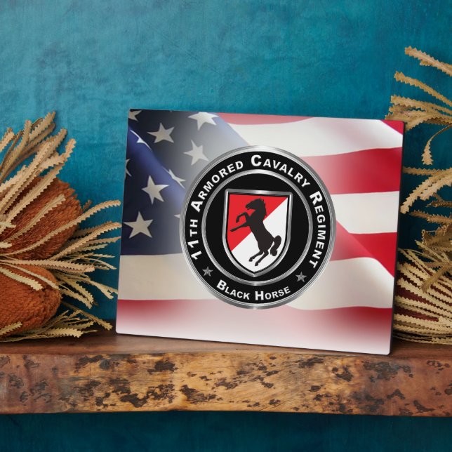 11th Armoured Cavalry Regiment  Plaque (Side)