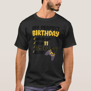 11th Bday Perfect Birthday Gaming 11 Years Old Gam T-Shirt