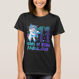 11th Birthday 11 Year Old Girl Flossing Princess U T-Shirt