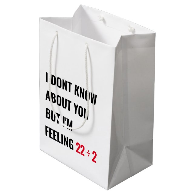 11th Birthday 22 Inspired Party Gift Bag (Back Angled)