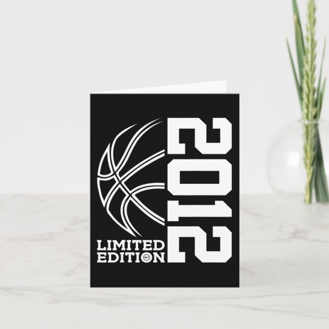 11th Birthday Basketball Limited Edition 2012 1 Card (Front)