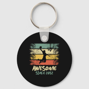 11th Birthday Basketball Player Awesome Since 2012 Key Ring