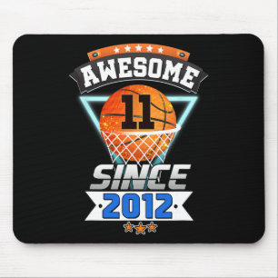 11th Birthday Basketball Player Awesome Since 201 Mouse Pad