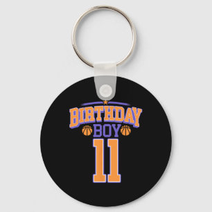11th Birthday Boy Basketball Lover 11 Years Old Bd Key Ring
