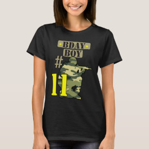11Th Birthday Boy Camo Eleven years old Camouflage T-Shirt