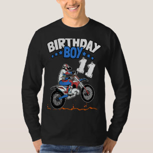 11th Birthday Boy Dirt Bike Kids 11 Years Old Boys T-Shirt