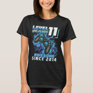 11th Birthday Boy Level 11 Gamer 11 Year Video Gam T-Shirt