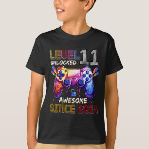 11th Birthday Boy Level 11 Unlocked Awesome Since T-Shirt