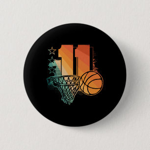 11th Birthday Boy Sketll Player Sketll 11 Years Ol 6 Cm Round Badge
