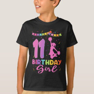11th Birthday Cheerleading 11 Year Old Birthday Ch T-Shirt