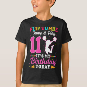 11th Birthday Cheerleading Girl 11 Year Old Cheerl T-Shirt