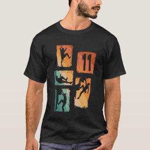 11th Birthday Climbing Rock Climber Bouldering 11  T-Shirt