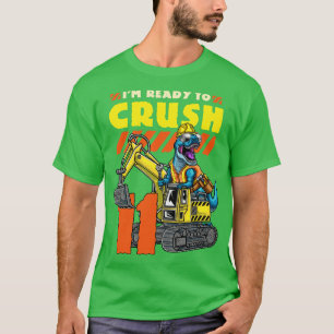 11th Birthday Dinosaur Excavator T-Shirt