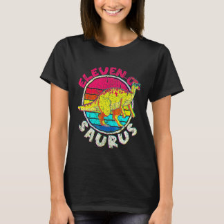 11th Birthday Eleven O Parasaurolophus Family Matc T-Shirt