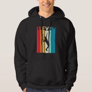 11th Birthday Eleven Vintage Tennis 11 Year Old Hoodie