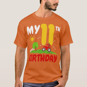 11th Birthday Farm Tractor T-Shirt