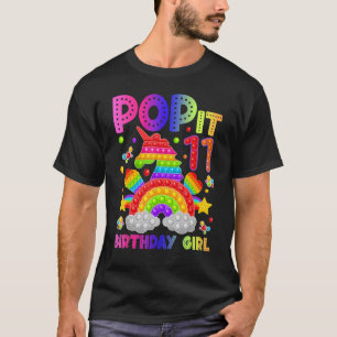 11th Birthday Fidget Toy Pop It Birthday Girl 11 Y T-Shirt