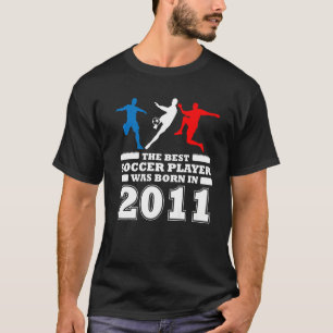 11th birthday football 11 years old soccer player  T-Shirt