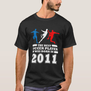11th birthday football 11 years old soccer player  T-Shirt