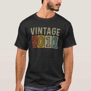 11th Birthday For Boys Girls Vintage 2011 Graphic T-Shirt