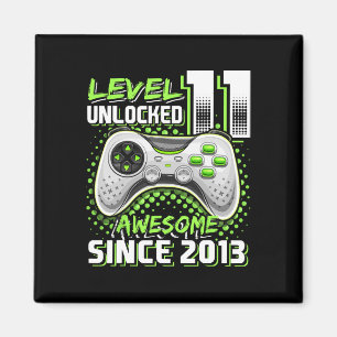 11th Birthday Gamer 11 Year Old Funny Bday Boy Ele Magnet