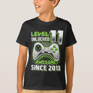 11th Birthday Gamer 11 Year Old Funny Bday Boy Ele T-Shirt