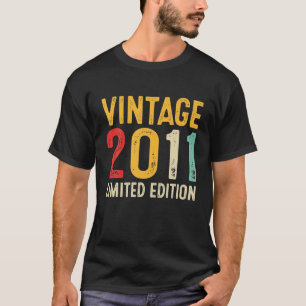 11th Birthday Gift 11 Years Old Vintage 2011 T-Shirt