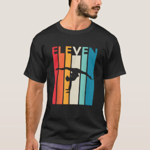 11th Birthday Gift Eleven Vintage Gymnastics 11 Ye T-Shirt