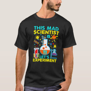 11th Birthday Gift This Mad Scientist Is 11 Let's T-Shirt