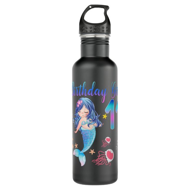 11th Birthday Gifts 11 Years Old Birthday Girl Gif 710 Ml Water Bottle (Front)