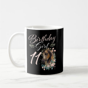 11th Birthday Girl Horse Lover 11 Years Old Bday T Coffee Mug