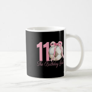 11th Birthday Girl Soccer Ll Coquette Pink Bow 11  Coffee Mug