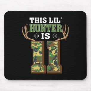 11th Birthday Hunting Deer 11 Year Old Hunter Mouse Pad