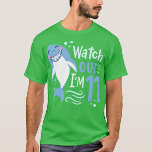 11th Birthday Im 11 Shark T-Shirt