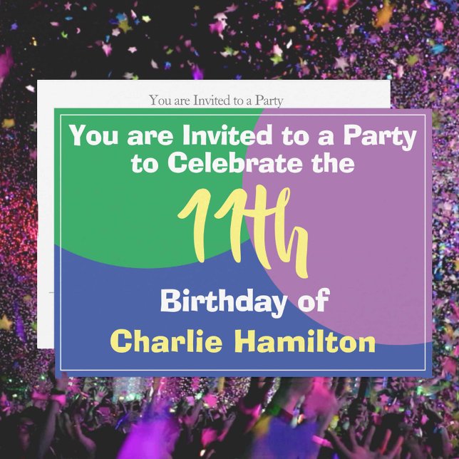 11th Birthday Invitation (Creator Uploaded)
