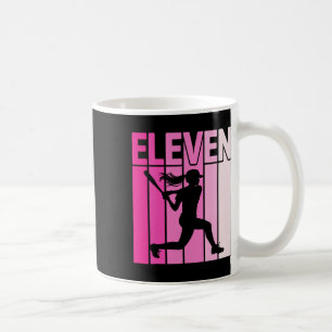 11th Birthday Party Softll Player Eleven Years Old Coffee Mug