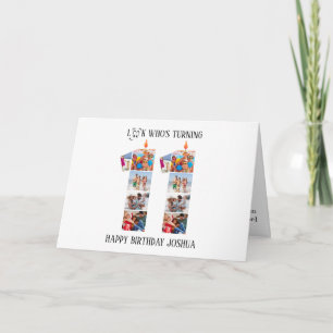 11th Birthday Photo Card