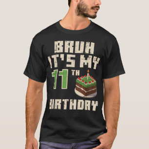 11Th Birthday Pixel Gaming 11 Year Old Gamer Bday T-Shirt