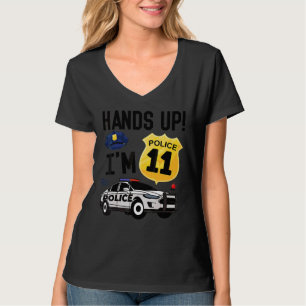 11th Birthday Policeman Boy Eleven Year Old Police T-Shirt