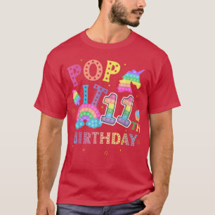 11th birthday pop 11 year popping party for girls T-Shirt