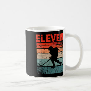 11th Birthday Retro Ice Hockey 11 Years Old Boy Gi Coffee Mug