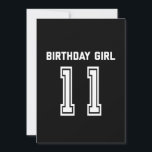 11th Birthday Shirt Gift 11 Years Old Girl Invitation<br><div class="desc">Perfect birthday gifts for kids are like treasure chests brimming with joy and excitement. Check out our collection of birthday gifts for kids,  where every item is a treasure waiting to be discovered</div>