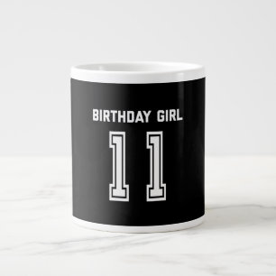 11th Birthday Shirt Gift 11 Years Old Girl Large Coffee Mug