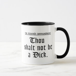 11th Commandment mug