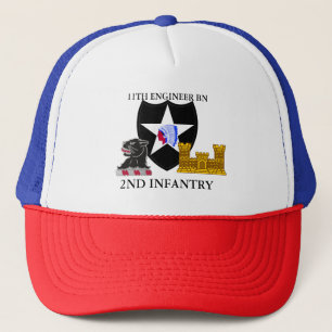 11TH ENGINEER BN 2ND INFANTRY DIVISION TRUCKER HAT