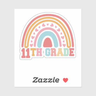 11th Grade Cute Rainbow Back To School Student